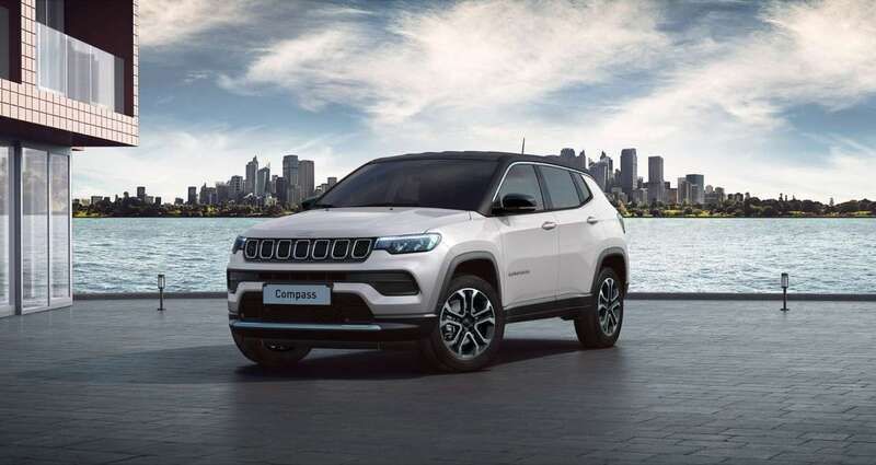 Alpine white/dach schwarz Neu 2024 Jeep Compass Altitude SUV | 34.490 € (Fairer Preis) - Bild 1/4