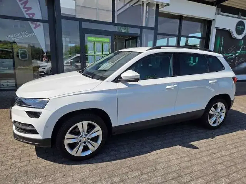 Gebraucht Skoda Karoq Style 150 PS (110 kW) 2018 Moonweiss perleffekt (metallic) SUV