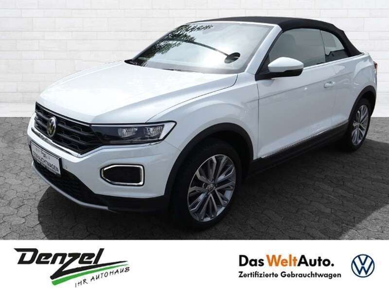 Gebraucht VW T-Roc Cabriolet Style 116 PS (85 kW) 2021 Weiß Cabrio