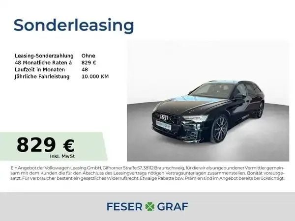 Brillantschwarz Neu 2025 Audi S6 Ambiente Kombi | 80.000 € (Superpreis) - Bild 1/4