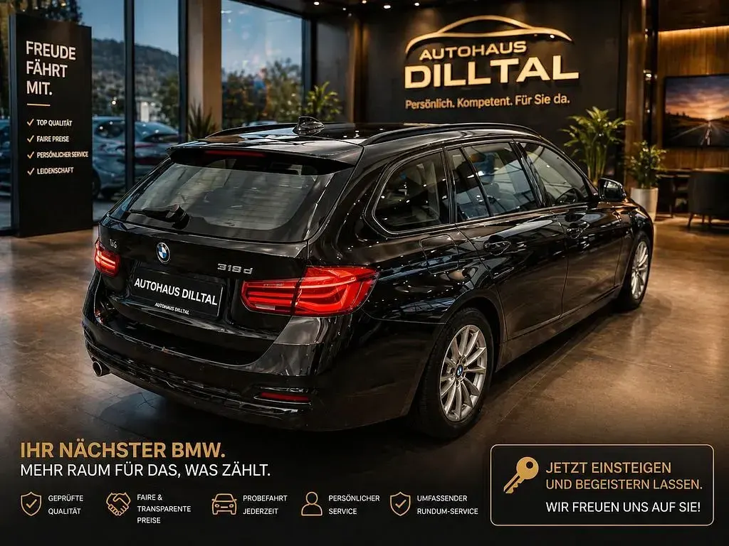 Gebraucht BMW 318 Advantage 150 PS (110 kW) 2018 Schwarz Kombi