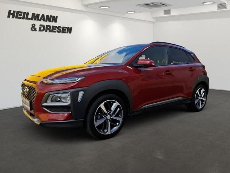 Pulse red (metallic) Gebraucht 2020 Hyundai Kona Style SUV | 16.450 € (Fairer Preis) - Bild 1/4