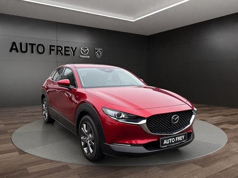 Soul red crystal m Gebraucht 2024 Mazda CX-30 Exclusive-Line SUV | 29.790 € (Fairer Preis) - Bild 1/3