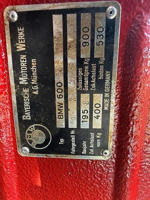 Second-hand BMW 600 1958 Roșu