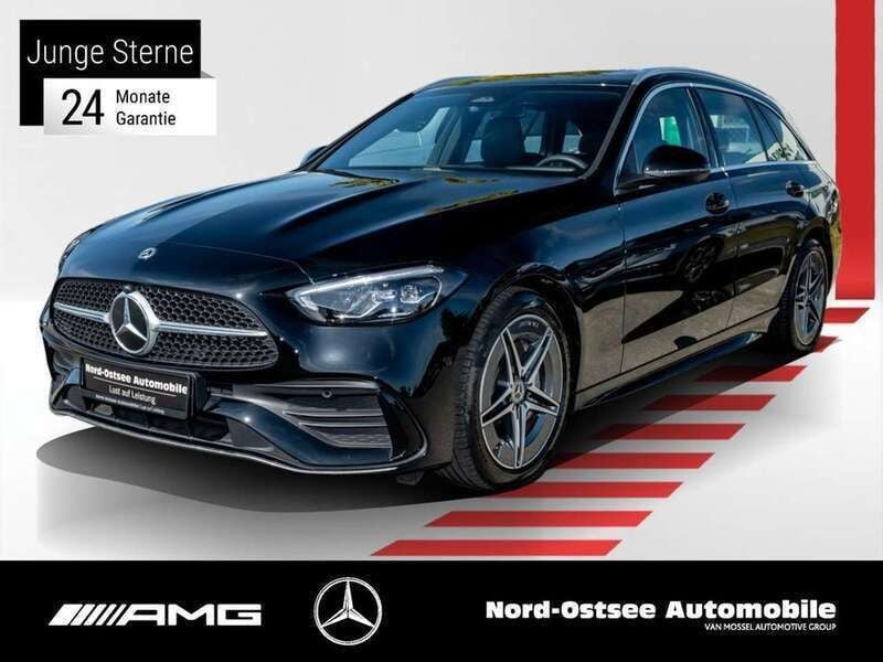 Unilack schwarz Gebraucht 2024 Mercedes C220 AMG Kombi | 38.990 € (Superpreis) - Bild 1/2