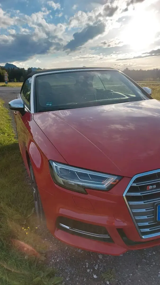 Używany Audi S3 Cabriolet 310 KM (228 kW) 2017 Czerwony Kabriolet