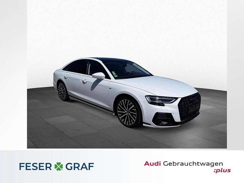 Gletscherweiß Gebraucht 2023 Audi A8 Ambiente Limousine | 62.790 € (Fairer Preis) - Bild 1/4