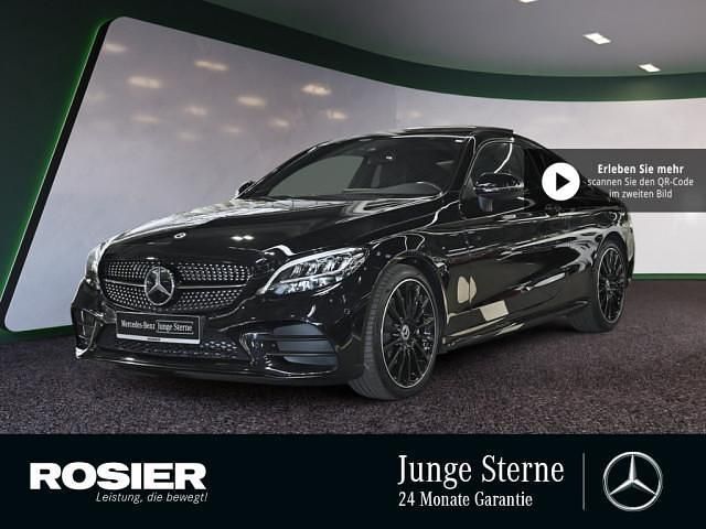 Schwarz / obsidianschwarz (metallic) Gebraucht 2024 Mercedes C200 AMG Coupé | 48.880 € (Teuer) - Bild 1/4
