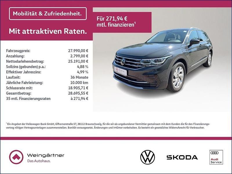 Grau Gebraucht 2022 VW Tiguan Elegance SUV | 27.990 € (Superpreis) - Bild 1/4