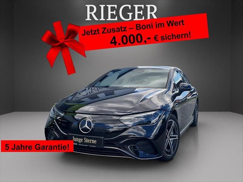 Metalliclack obsidianschwarz (metallic) Gebraucht 2023 Mercedes EQE350 AMG Limousine | 52.899 € (Fairer Preis) - Bild 1/4