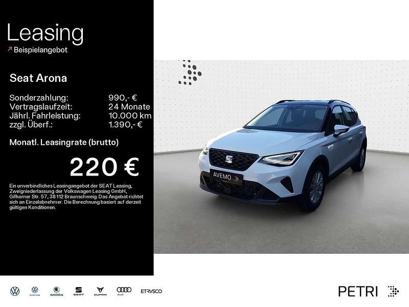 Glacial weiß metallic / midnig Neu 2025 Seat Arona SUV | 26.690 € (Fairer Preis) - Bild 1/3