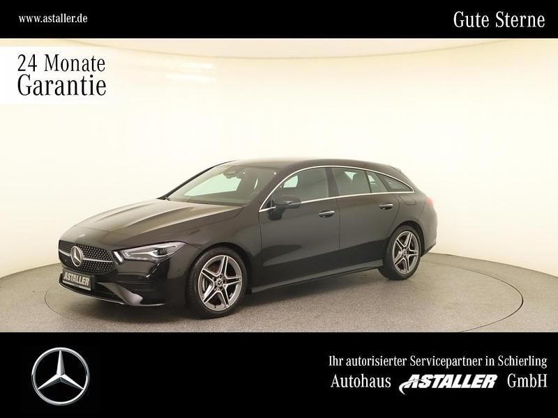 Metalliclack kosmosschwarz Gebraucht 2024 Mercedes CLA180 Shooting Brake AMG line Kombi | 27.800 € - Bild 1/4