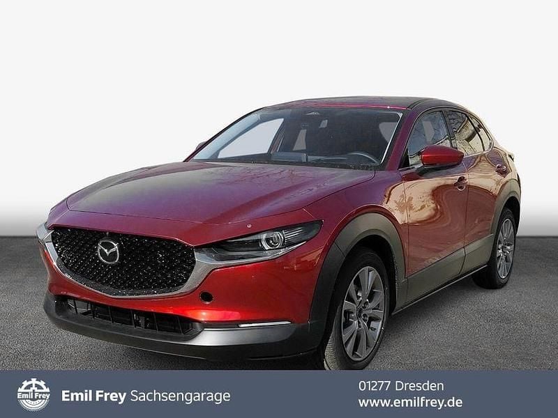 Soul red crystal metallic Gebraucht 2024 Mazda CX-30 Exclusive-Line SUV | 25.430 € (Guter Preis) - Bild 1/4