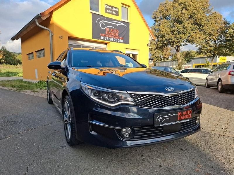 Blau Gebraucht 2017 Kia Optima Spirit Kombi | 11.490 € (Fairer Preis) - Bild 1/4