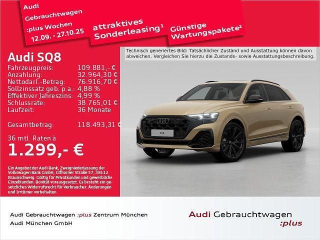 Sakhirgold metallic Gebraucht 2025 Audi SQ8 Sport SUV | 109.881 € - Bild 1/3