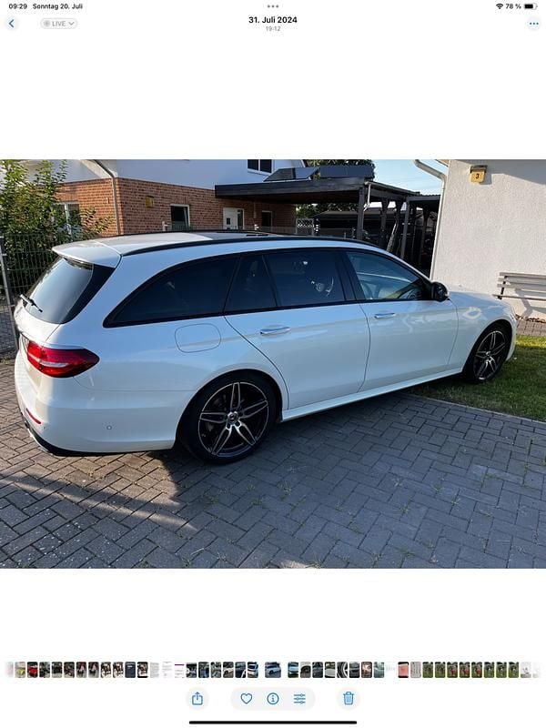 Gebraucht Mercedes E220 AMG line 194 PS (142 kW) 2017 Weiß Kombi