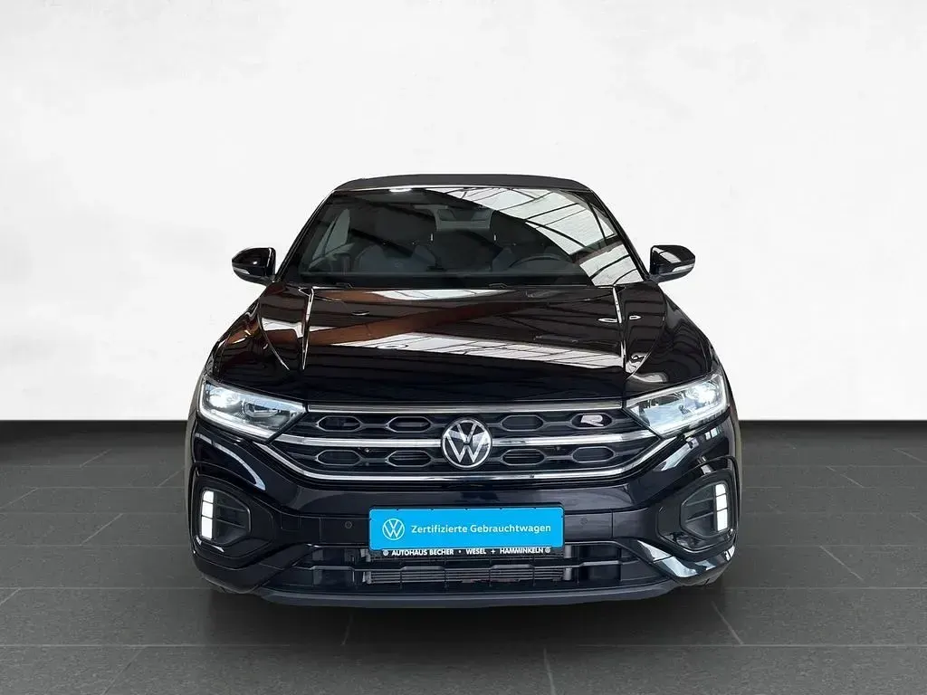 Gebraucht VW T-Roc Cabriolet R-line 150 PS (110 kW) 2022 Schwarz Cabrio