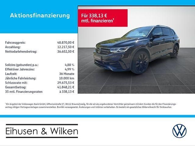 Schwarz Gebraucht 2024 VW Tiguan Allspace R-line SUV | 48.870 € - Bild 1/4