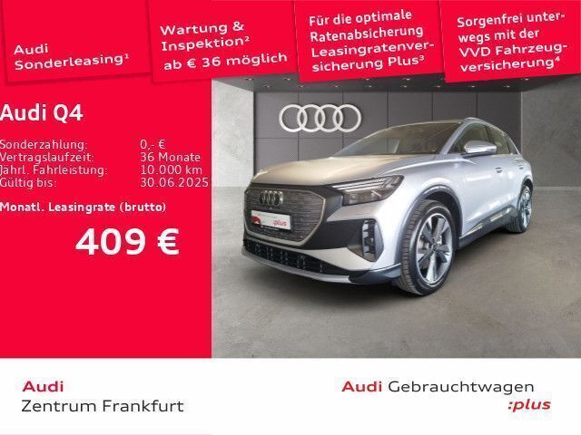 Florettsilber metallic Gebraucht 2024 Audi Q4 e-tron Advanced SUV | 43.550 € - Bild 1/2