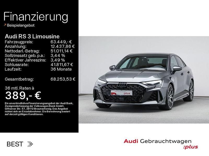 Daytonagrau perleffekt Gebraucht 2024 Audi RS3 Ambiente Kleinwagen | 63.449 € (Fairer Preis) - Bild 1/4