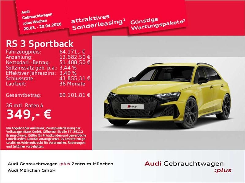 Gebraucht Audi RS3 Sport 400 PS (294 kW) 2025 Pythongelb metallic Limousine