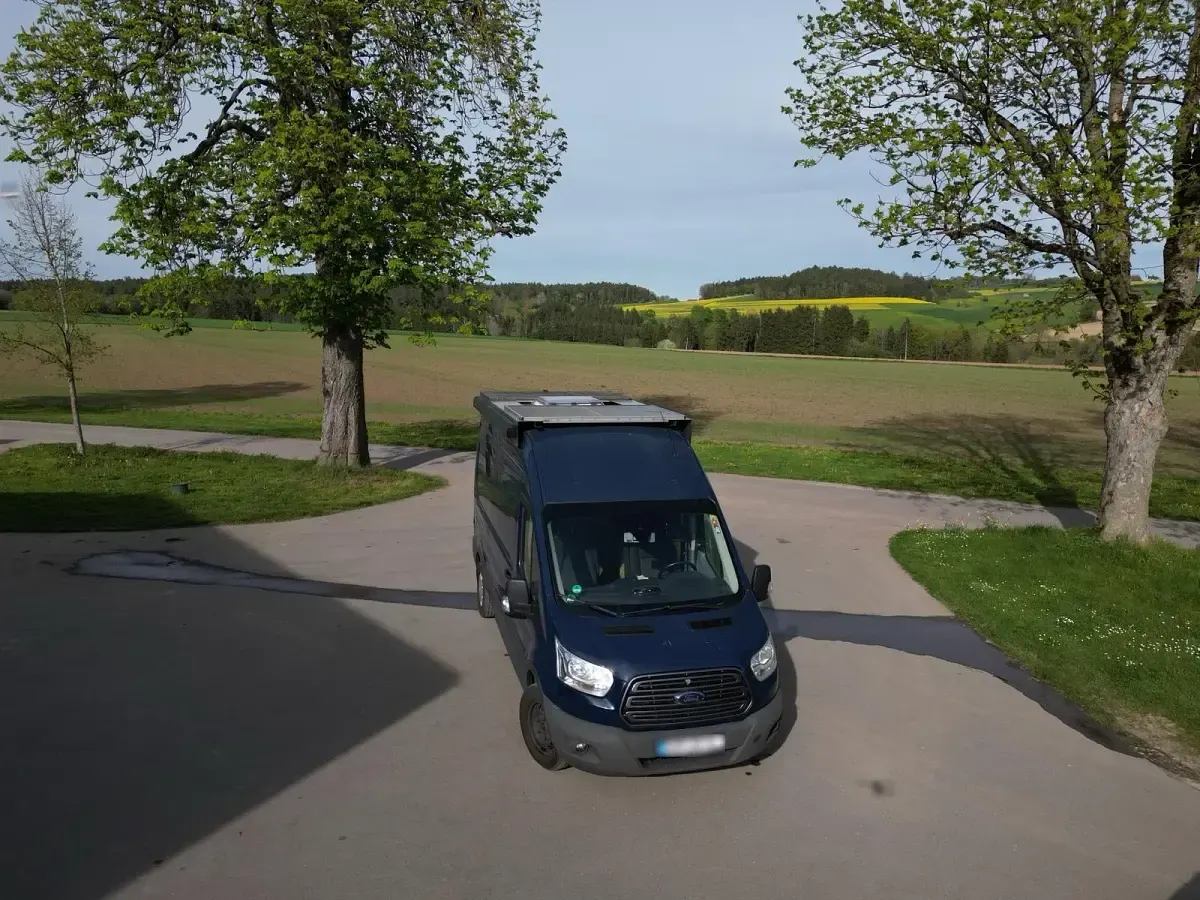 Gebraucht Ford Transit 125 PS (91 kW) 2015 Blau Van / Kleinbus