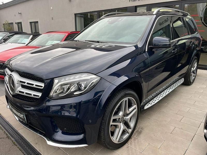 Blau Gebraucht 2017 Mercedes GLS350 AMG line SUV | 42.980 € (Guter Preis) - Bild 1/4