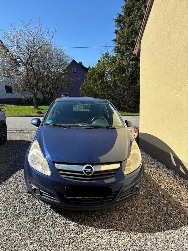 Blau Gebraucht 2008 Opel Corsa Kleinwagen | 900 € (Superpreis) - Bild 1/4