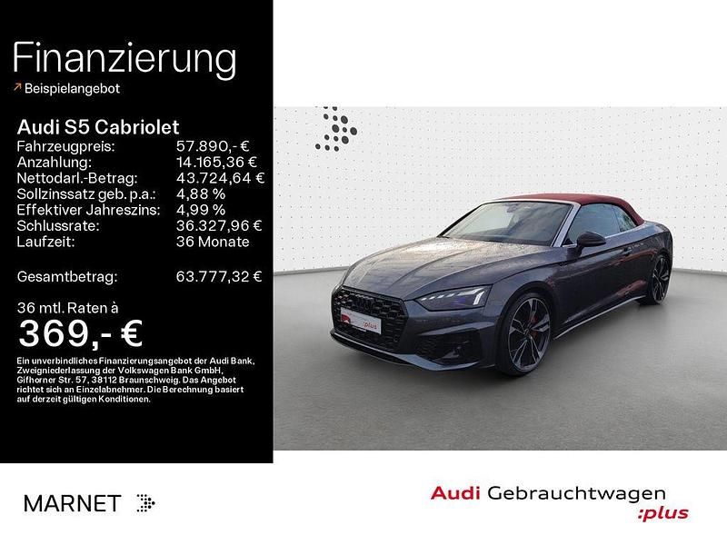 Grau Gebraucht 2023 Audi S5 Cabriolet Competition Cabrio | 57.890 € (Etwas zu teuer) - Bild 1/4