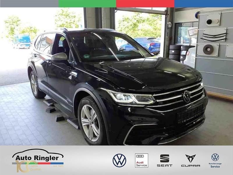 Schwarz Gebraucht 2022 VW Tiguan Allspace R-line SUV | 36.470 € (Fairer Preis) - Bild 1/4