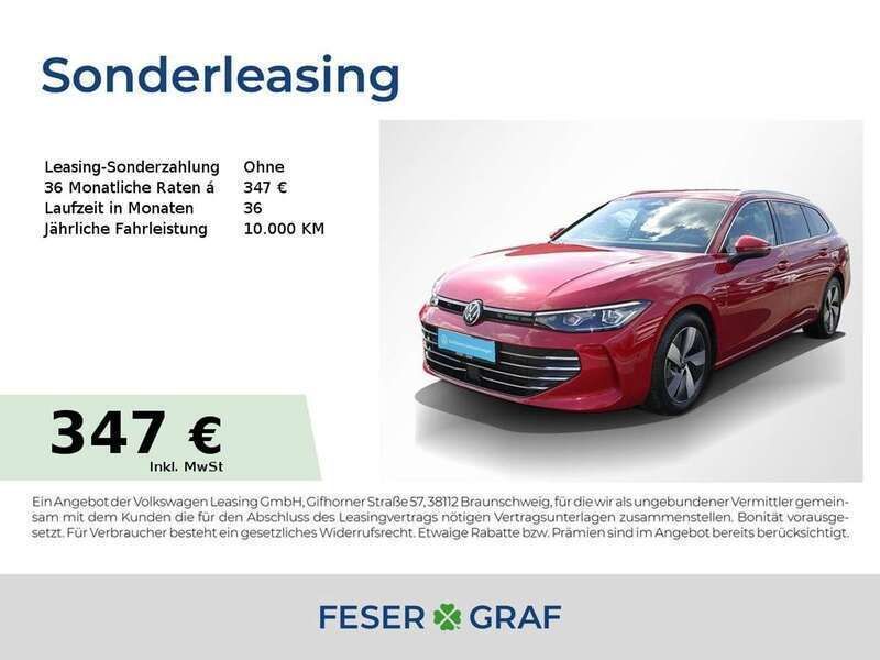 Chilirot metallic Gebraucht 2024 VW Passat Elegance Kombi | 33.880 € (Superpreis) - Bild 1/4