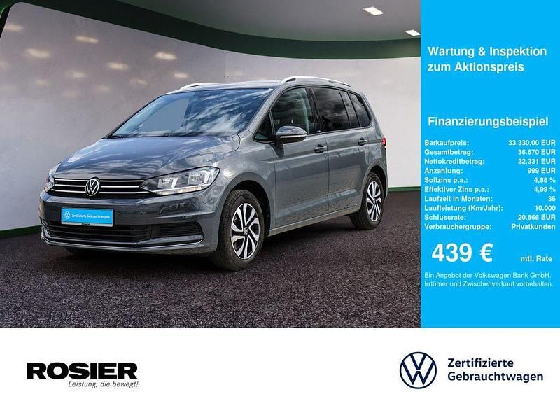 Grau / delfingrau Gebraucht 2023 VW Touran Active Van / Kleinbus | 33.330 € (Fairer Preis) - Bild 1/4
