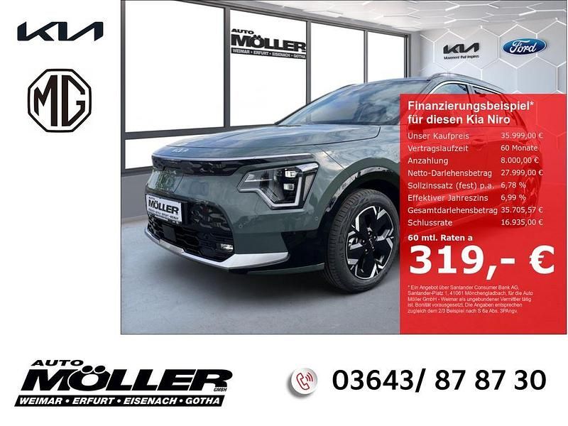 Grün Gebraucht 2023 Kia e-Niro Inspiration SUV | 35.999 € (Teuer) - Bild 1/4