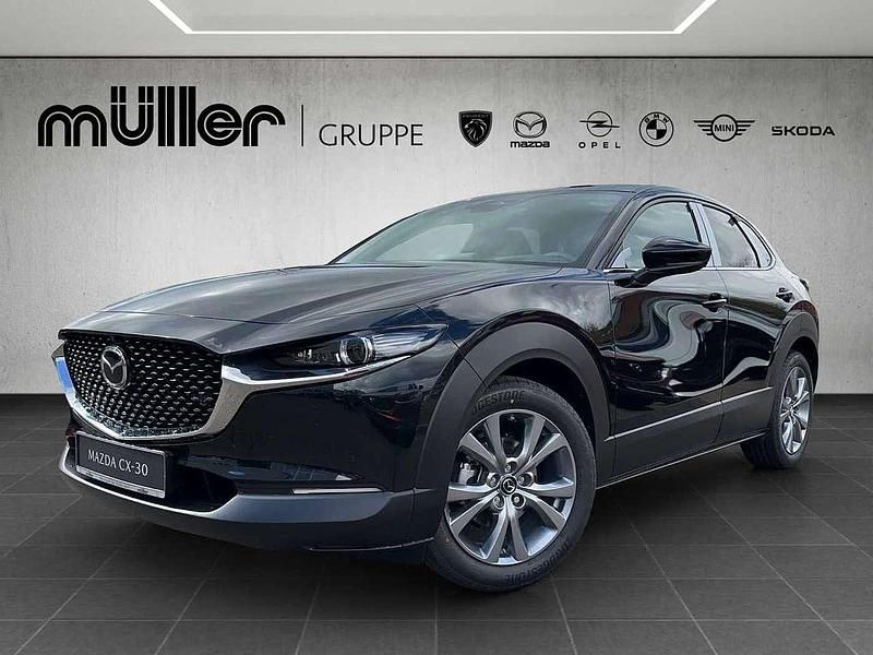 Jet black Gebraucht 2025 Mazda CX-30 Exclusive-Line SUV | 30.909 € - Bild 1/4