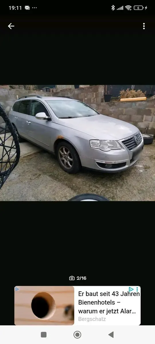 Usata VW Passat 105 CV (77 kW) 2008 Argento Station wagon