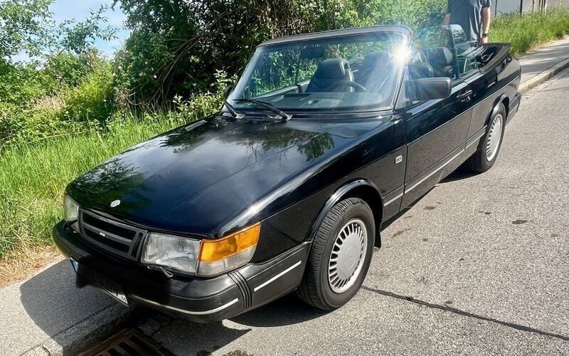 Schwarz Gebraucht 1990 Saab 900 Cabriolet Cabrio | 6.500 € - Bild 1/4