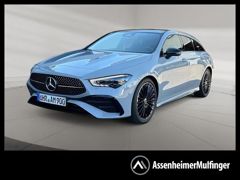 Grau manufaktur lack manufaktur alpingrau uni Gebraucht 2025 Mercedes CLA200 Shooting Brake Kombi | 41.880 € - Bild 1/4