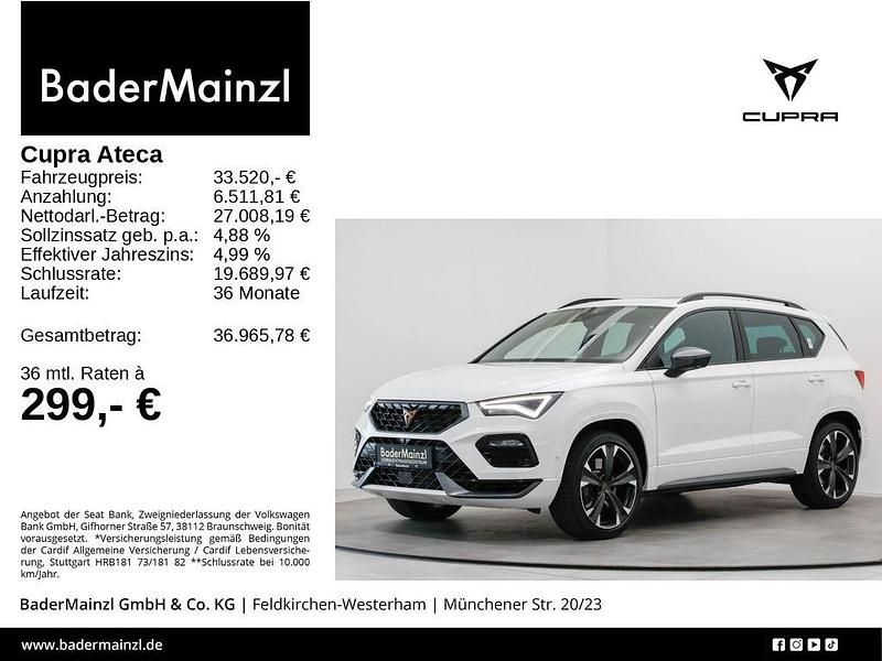 Bila weiß Gebraucht 2023 Cupra Ateca VZ SUV | 33.520 € (Fairer Preis) - Bild 1/4