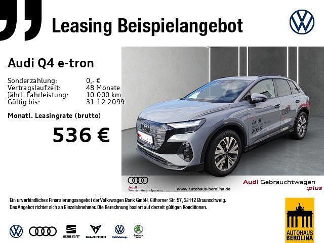 Kieselgrau Gebraucht 2023 Audi Q4 e-tron Advanced SUV | 37.930 € - Bild 1/4