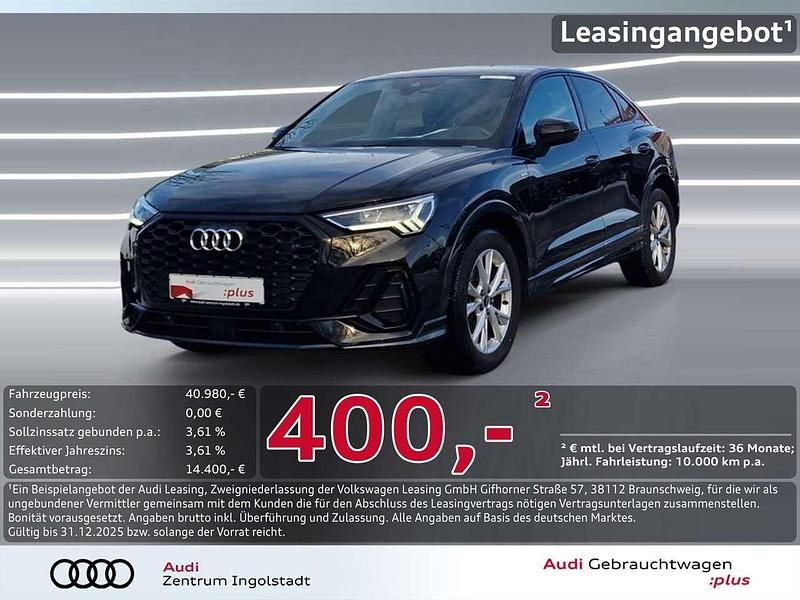 Gebraucht Audi Q3 Sportback S-Line 150 PS (110 kW) 2025 Schwarz SUV