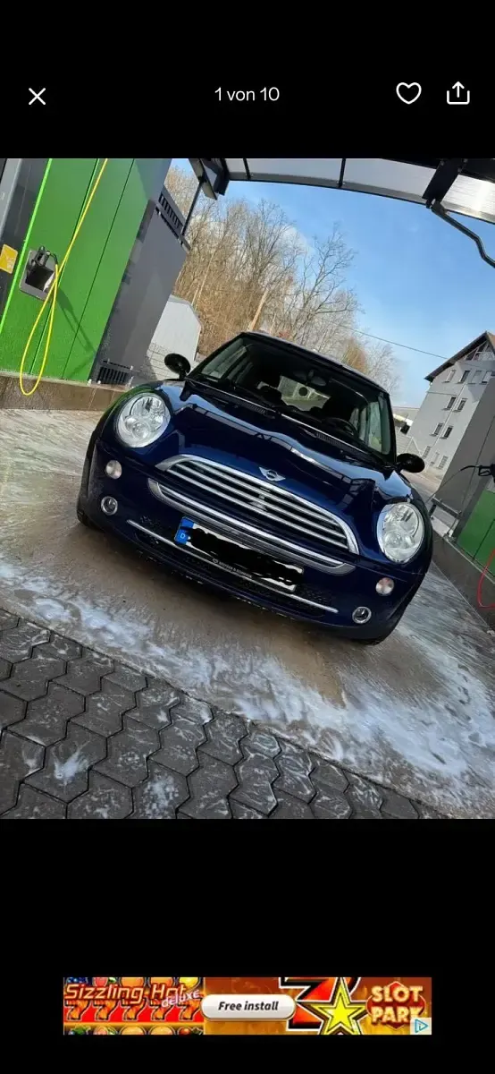 Begagnad Mini Cooper 90 HK (66 kW) 2004 Blå Halvkombi