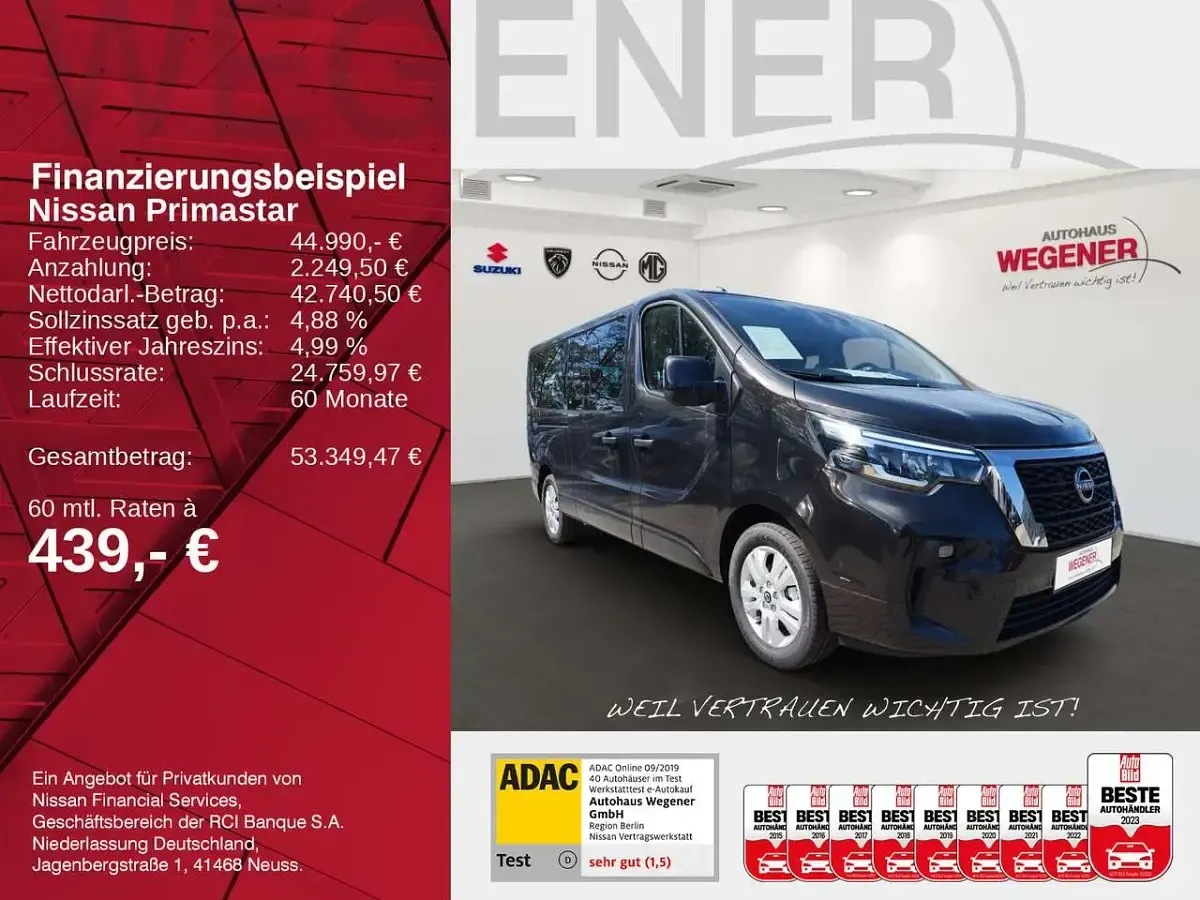 Gebraucht Nissan Primastar Tekna 170 PS (125 kW) 2026 Midnight black Van / Kleinbus