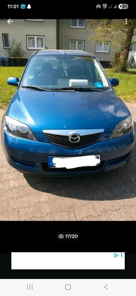 Usata Mazda 2 80 CV (58 kW) 2007 Blu Utilitaria