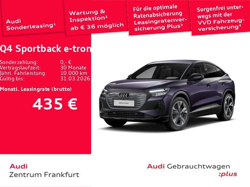 Gebraucht Audi Q4 Sportback e-tron Sport 210 kW (286 PS) 2025 Auroraviolett metallic/aurorav SUV