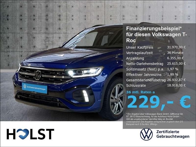 Lapiz blue metallic Gebraucht 2023 VW T-Roc R-line SUV | 31.970 € (Fairer Preis) - Bild 1/4