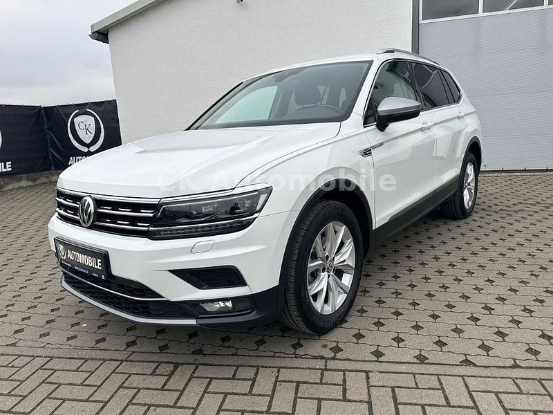 Pure white Gebraucht 2019 VW Tiguan Allspace Highline SUV | 22.900 € (Fairer Preis) - Bild 1/4