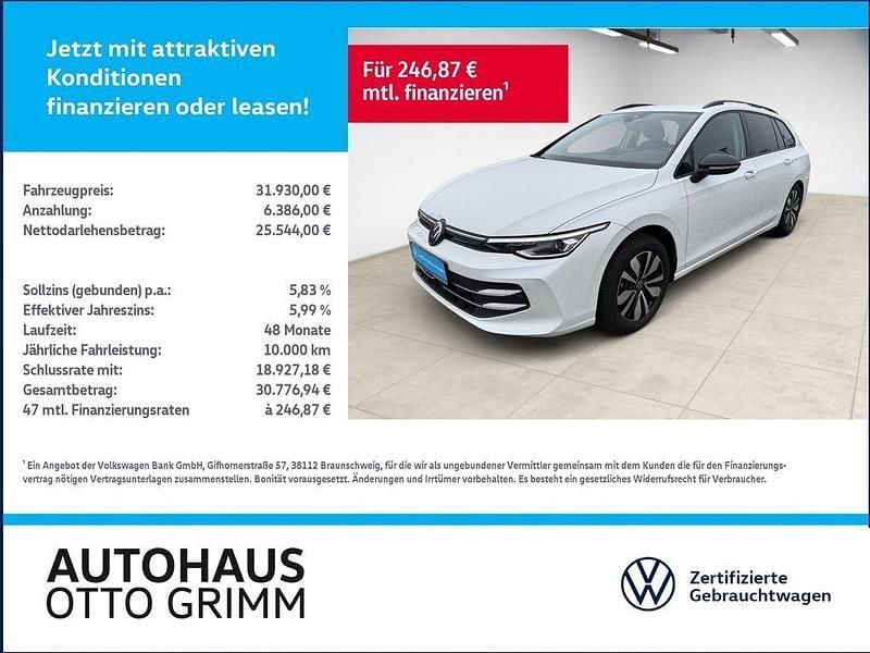 Gebraucht VW Golf VIII Goal 150 PS (110 kW) 2025 Weiß Kombi