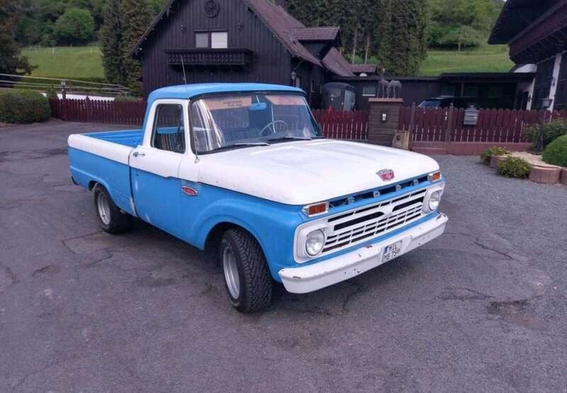 Blau Gebraucht 1966 Ford F100 | 12.999 € - Bild 1/4