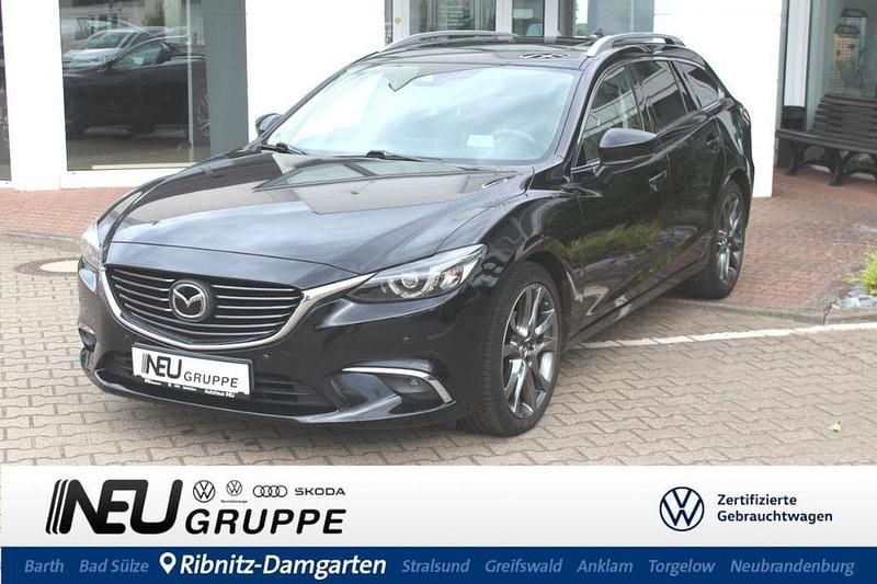 Onyxschwarz metallic Gebraucht 2017 Mazda 6 Nakama Intense Kombi | 16.979 € (Fairer Preis) - Bild 1/4
