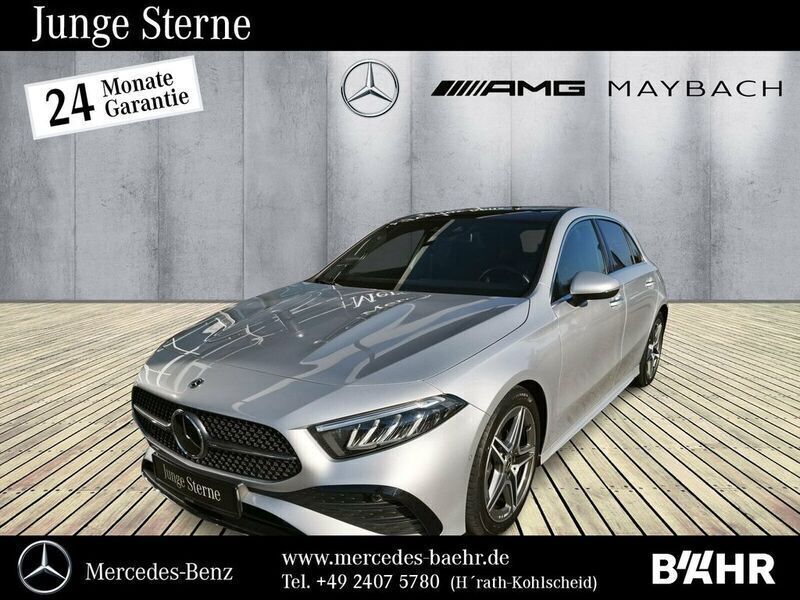 Iridiumsilber (metallic) Gebraucht 2024 Mercedes A200 AMG line Limousine | 32.950 € (Fairer Preis) - Bild 1/4